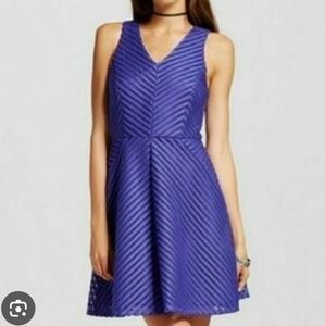 Mossimo Y2K Purple Lace Fit And Flare Dress Size XL